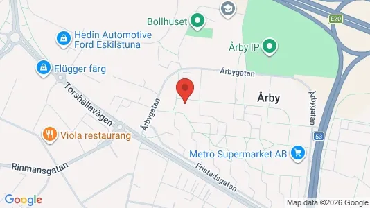 Lägenheter att hyra i Eskilstuna - kort over placeringen