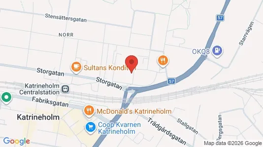 Lägenheter att hyra i Katrineholm - kort over placeringen