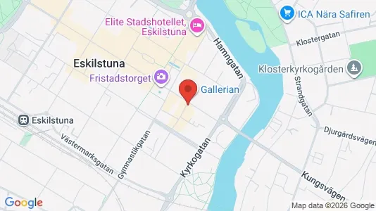 Lägenheter att hyra i Eskilstuna - kort over placeringen