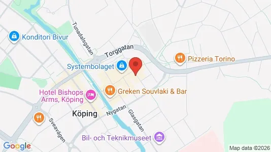 Lägenheter att hyra i Köping - kort over placeringen