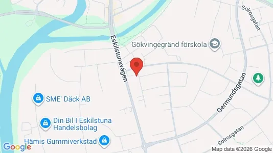 Lägenheter att hyra i Eskilstuna - kort over placeringen