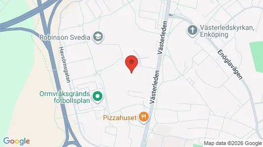 Lägenheter att hyra i Enköping - kort over placeringen