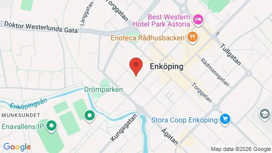 Lägenheter att hyra i Enköping - kort over placeringen