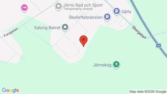 Lägenheter att hyra i Skellefteå - kort over placeringen