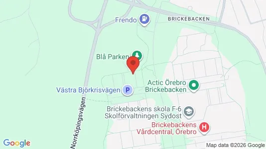 Lägenheter att hyra i Örebro - kort over placeringen