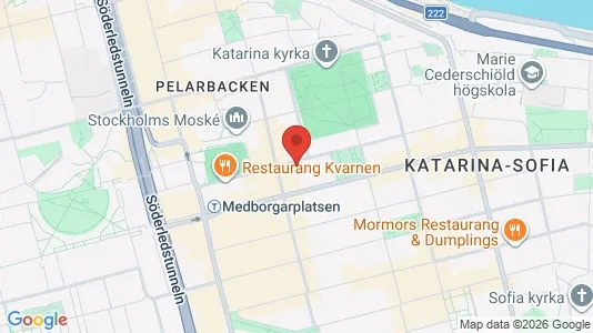 Lägenheter att hyra i Södermalm - kort over placeringen