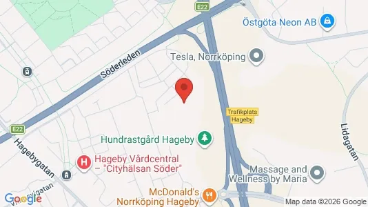 Lägenheter att hyra i Norrköping - kort over placeringen