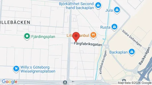 Lägenheter att hyra i Lundby - kort over placeringen