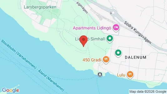 Lägenheter att hyra i Lidingö - kort over placeringen