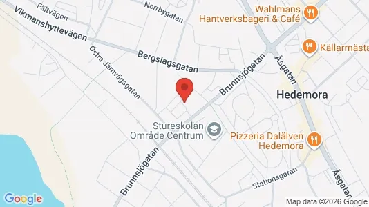 Lägenheter att hyra i Hedemora - kort over placeringen