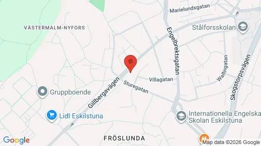 Lägenheter att hyra i Eskilstuna - kort over placeringen