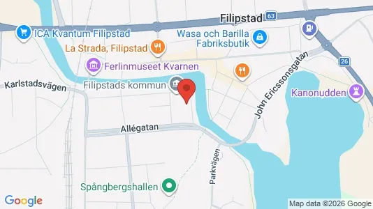 Lägenheter att hyra i Filipstad - kort over placeringen
