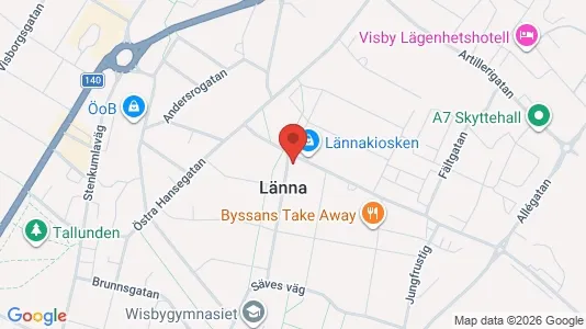 Lägenheter att hyra i Gotland - kort over placeringen