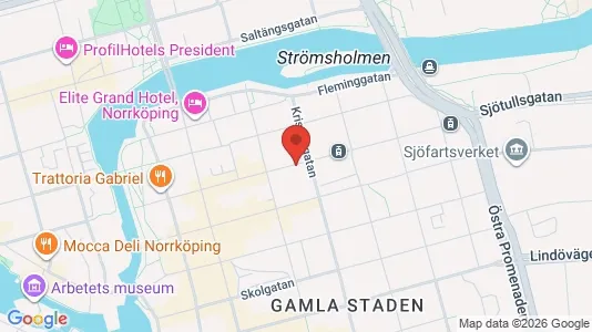 Lägenheter att hyra i Norrköping - kort over placeringen