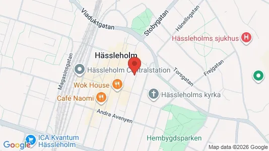 Lägenheter att hyra i Hässleholm - kort over placeringen