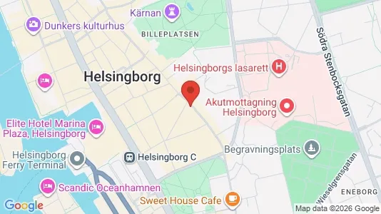Lägenheter att hyra i Helsingborg - kort over placeringen