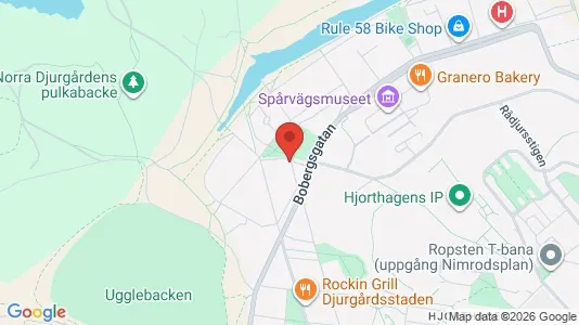 Lägenheter att hyra i Gärdet/Djurgården - kort over placeringen