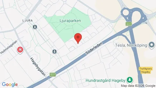 Lägenheter att hyra i Norrköping - kort over placeringen