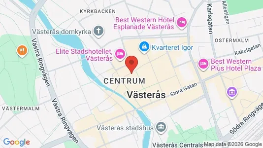 Lägenheter att hyra i Västerås - kort over placeringen