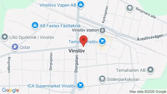 Lägenheter att hyra i Hässleholm - kort over placeringen