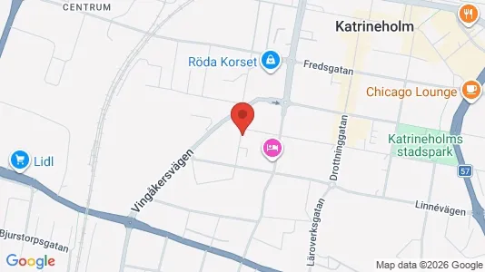 Lägenheter att hyra i Katrineholm - kort over placeringen
