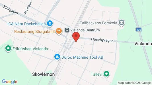 Lägenheter att hyra i Alvesta - kort over placeringen