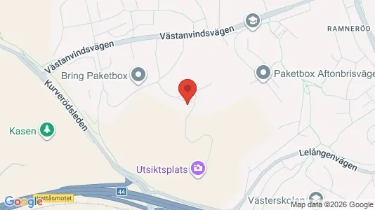 Rum att hyra i Uddevalla - kort over placeringen