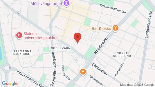 Lägenheter att hyra i Malmö Centrum - kort over placeringen