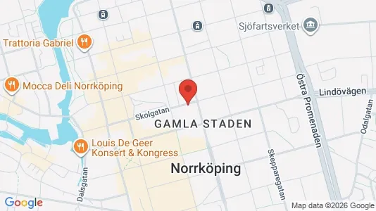 Lägenheter att hyra i Norrköping - kort over placeringen