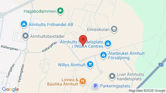 Lägenheter att hyra i Älmhult - kort over placeringen