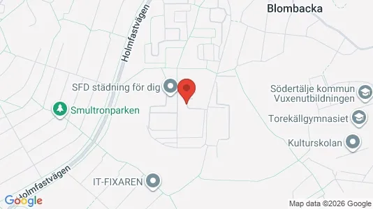 Lägenheter att hyra i Södertälje - kort over placeringen