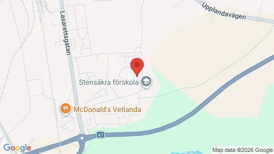 Lägenheter att hyra i Vetlanda - kort over placeringen