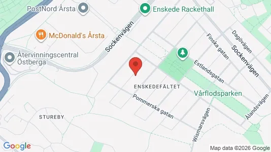Lägenheter att hyra i Söderort - kort over placeringen
