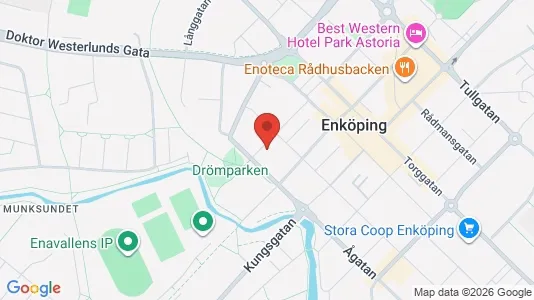 Lägenheter att hyra i Enköping - kort over placeringen