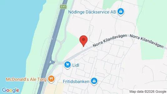 Hus att hyra i Ale - kort over placeringen