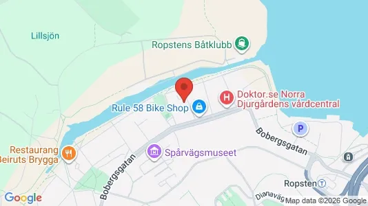 Lägenheter att hyra i Gärdet/Djurgården - kort over placeringen