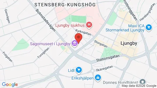 Lägenheter att hyra i Ljungby - Bild från Google Street View