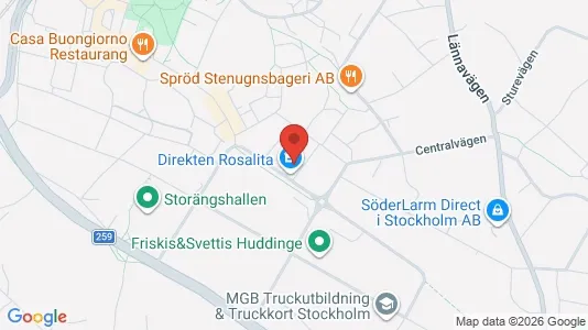 Lägenheter att hyra i Huddinge - Bild från Google Street View
