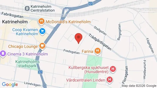 Lägenheter att hyra i Katrineholm - kort over placeringen