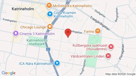 Lägenheter att hyra i Katrineholm - kort over placeringen