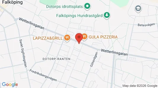 Lägenheter att hyra i Falköping - kort over placeringen
