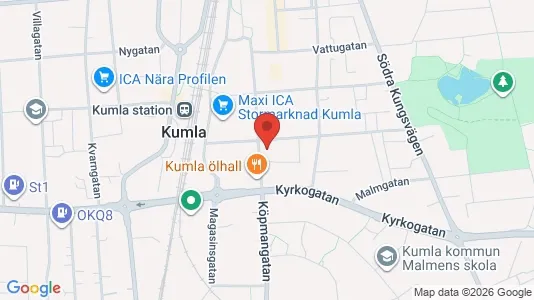 Lägenheter att hyra i Kumla - kort over placeringen