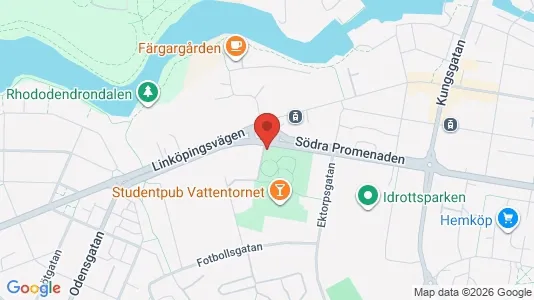 Lägenheter att hyra i Norrköping - kort over placeringen