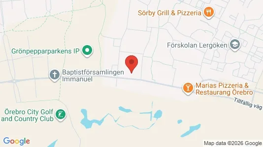 Lägenheter att hyra i Örebro - kort over placeringen