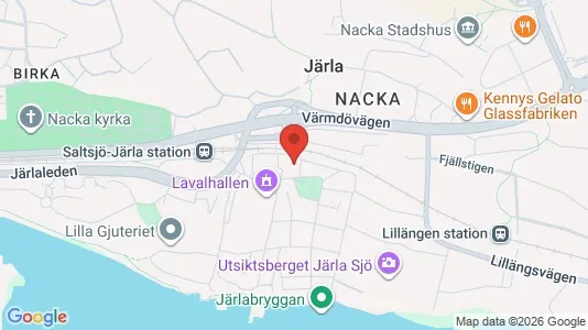 Lägenheter att hyra i Nacka - kort over placeringen