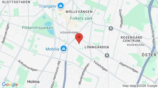 Rum att hyra i Sofielund - kort over placeringen