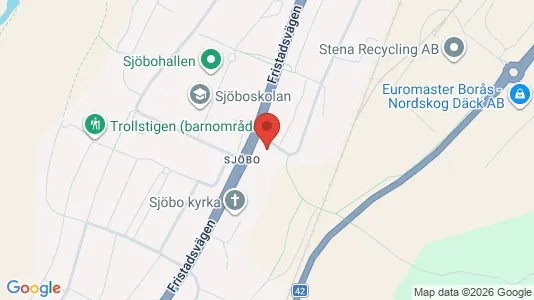 Lägenheter att hyra i Borås - kort over placeringen