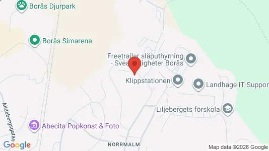 Lägenheter att hyra i Borås - kort over placeringen