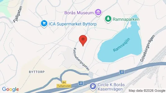 Lägenheter att hyra i Borås - kort over placeringen