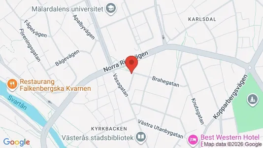 Lägenheter att hyra i Västerås - kort over placeringen
